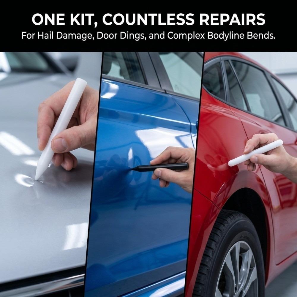 

5PCS Universal Tap Down Tools Black/White Knock Down Pen Durable Dent Repair Kit Car Detailing белый