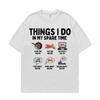 Things I Do in My Spare Time Funny Bacon Meme Tshirts Unisex Women Retro Humor Short Sleeve T Shirt Fashion Casual ONeck T Shirts