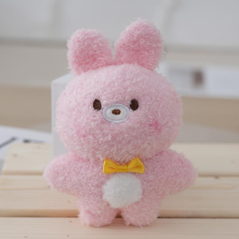 Adorable Plush Bunny Keychain Stuffed Animal Soft Pp Cotton Cute Toy Pendant