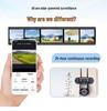 8MP Four-Lens Solar 4G Night Vision Outdoor Camera - Wireless, Remote Surveillance