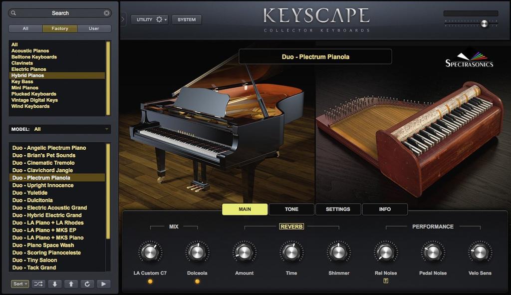 SPECTRASONICS Keyscape [Regular Import] A Huge Virtual Instrument That Collects Many Collectible Keyboard Instruments.