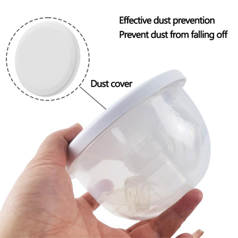 1 Set Attachment Including Dust Cover Diaphragm Flange Insert & Silicone Diaphragm for S12 Electric Breast Pumps Repair
