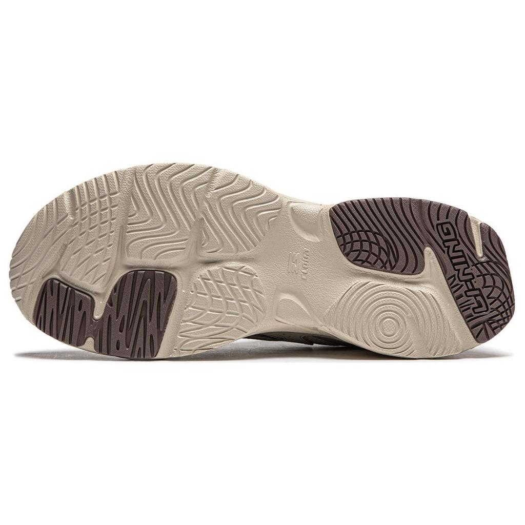 Li Ning Meteor Versatile Retro Thick Sole Height Increasing Shock Absorbing Non-Slip Wear-Resistant Support Low-Top Lifestyle Casual Shoes AGCU121-1