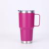 20oz/30oz Stainless Steel Car Thermos Bottle Tumbler with Handle Lid Insulated Travel Coffee Mug Double Wall Keep Drink Hot/Cold