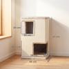 3-Tier Indoor Cat Barrel, Semi-Enclosed Cat Cave with Scratching Surfaces All Around, 2 Cat Caves
