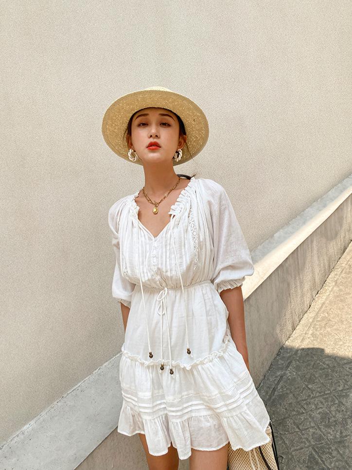 Women's White Summer Vacation Dress - New Arrival