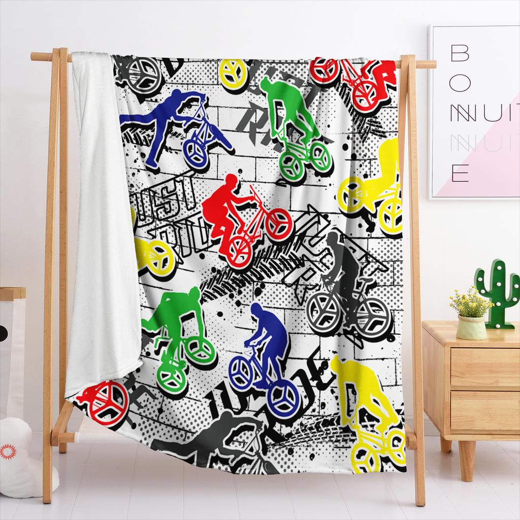 Blanket Flannel Blanket Racing Game 3D Digital Printed Blanket Blanket