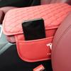 Car Center Console Armrest Box Pad With Storage Bag for Model 3 Model S Model X Model Y Auto Interior Accessories