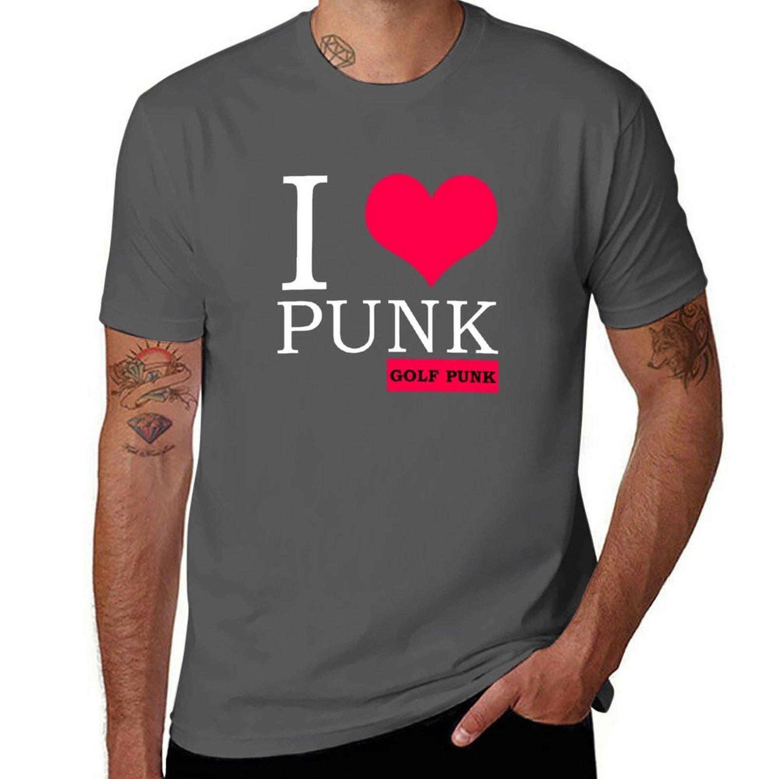 

I love punk, golf punk T-Shirt man t shirt heavy cotton essential t shirt T-Shirt 4XL