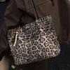 Casual Large-capacity Bag Women's 2025 Autumn New Tongle Shoulder Bag Popular Leopard Print Portable Tote Bucket Bag