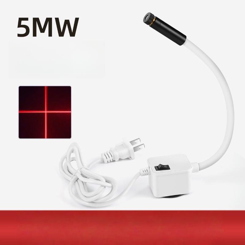 

1Pcs US Red Laser Positioning Light DC5V Line/Cross/Dot Sewing Machine Infrared Working Lamp Cutting With Magnetic Base