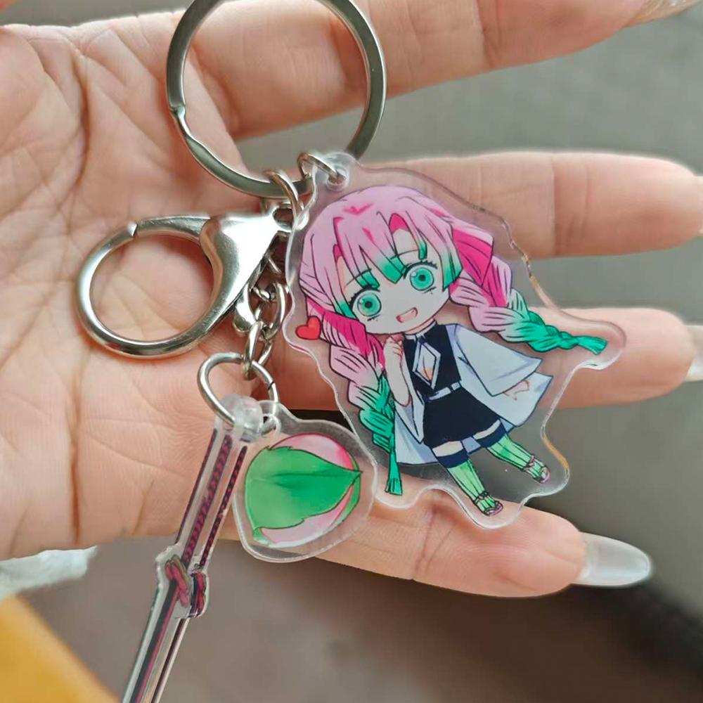 

Star Kirby Anime Cartoon Figurine Keychain Keyring Handbag Pendant Kirby Waddle Dee Doo Model Girl Heart Dolls Christmas Gifts (As shown-31224)-