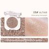 Monochrome Glitter Champagne Eyeshadow Diamond Waterproof Matte Eyeshadow Palette Pearlescent Glitter Shiny Eyes Makeup Cosmetic