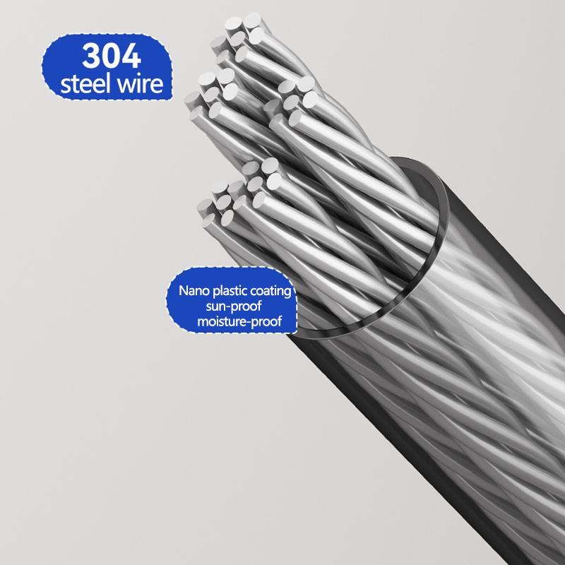 Invisible Clothes Retractable Clothesline House Interior Small Multipurpose Clothesline Drying Rack Wall Rope For Drying Clothes