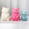 Fat Cat Candle Mold Animal Epoxy Resin Mold 3D Cat Silicone Mold for Fondant, Soy Wax Candle, Soap, Plaster, Epoxy Resin Casting, DIY Crafts (S)