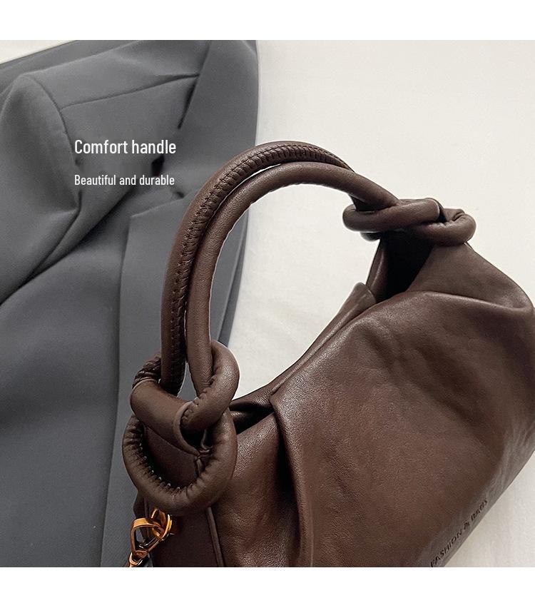 Geantă de mână Cloud Plisată Texturată Primăvară/Vară 2025 - Geantă Elegantă de Damă cu Un Singur Umăr și Crossbody