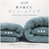 Like a Cloud Towel Set of 5 Mini Bath Towels (50x100cm) and Face Towels (Fluffy) Navy X Gray