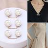 8Pcs Clothing Accessories Pearl Brooch Detachable Double Head Pin Waist Clip Jewelry Accessory Multifunctional Pants Pin Parts