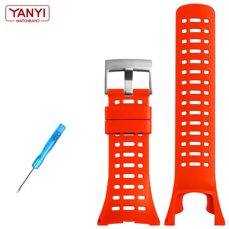 High-Quality Rubber Watchband For Suunto Ambit 1/2/2S/2R/3 Sport/3 Run/3 PEAK Watch Replacement Wrist Bands Flexible Strap