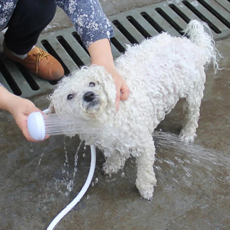 1.2 Meter Dog Shower Head Pet Bath Hose Sink Spray Drain Filter Hair Washing Pet Hair Clipper Shampoo Pet Push Saving Shower