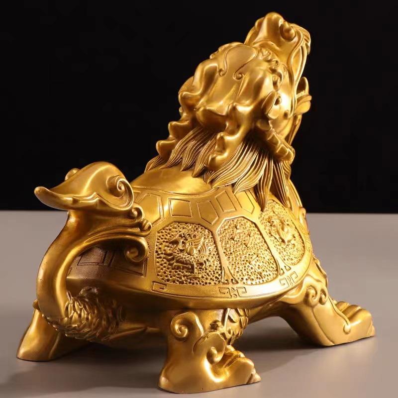Elephants Full Copper Ornament -Sided Divine Beast Dragon Turtle Fortune And Prosperity Four Spirits Drag