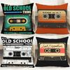 Fashion M-MMusic Tape Cushion Cover Comfortable Reversible Pillow Cover Ideal for Car Sofa Bedroom & Beyond