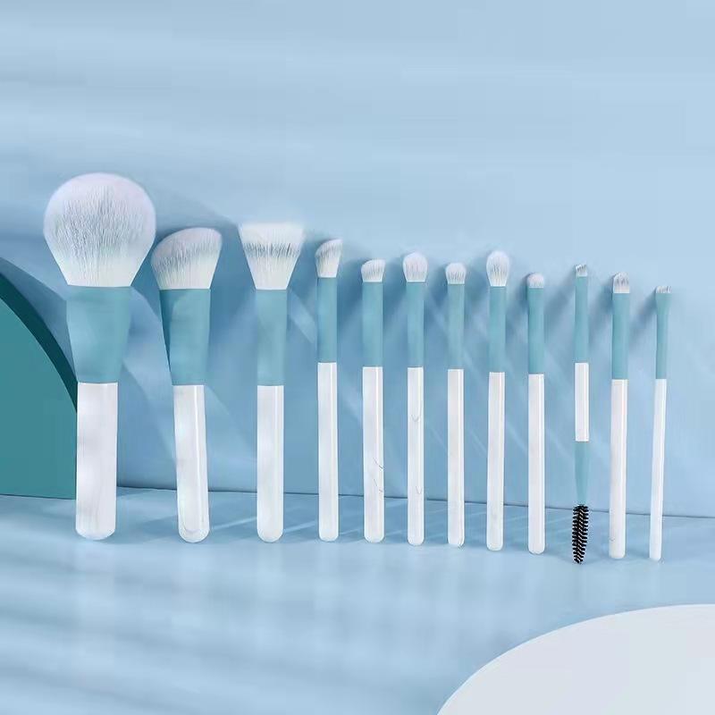 

Мягкие волосы для начинающих, 12 шт., кисти для макияжа «Чистое небо», кисть для точечного цвета, кисть для пудры, кисть для консилера, набор инструментов для макияжа