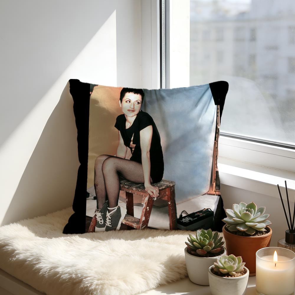 CCranBeRries Band Album Cover Cushion Cover Cozy Velvet Throw PillowSoft Warm Cushion For Sofa Bed