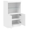 Weißes Sideboard mit LED-Beleuchtung 60,5 x 37 x 100 cm