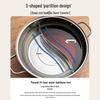 Aishida 26cm 304 Stainless Steel Divided Hot Pot