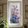 Stained Glass Effect Sticker Rainbow Window Privacy Film, Decorative Static Cling Stickers, Heat Control & UV Blocking Cling, Waterproof 100x45cm for