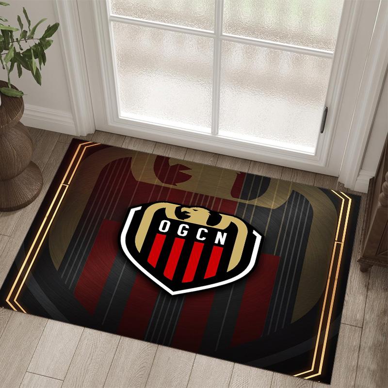 OGC Nice FC Design Crystal Velvet Carpet Cozy Non?Slip Printed Rug For Bedroom Living Room Entrance