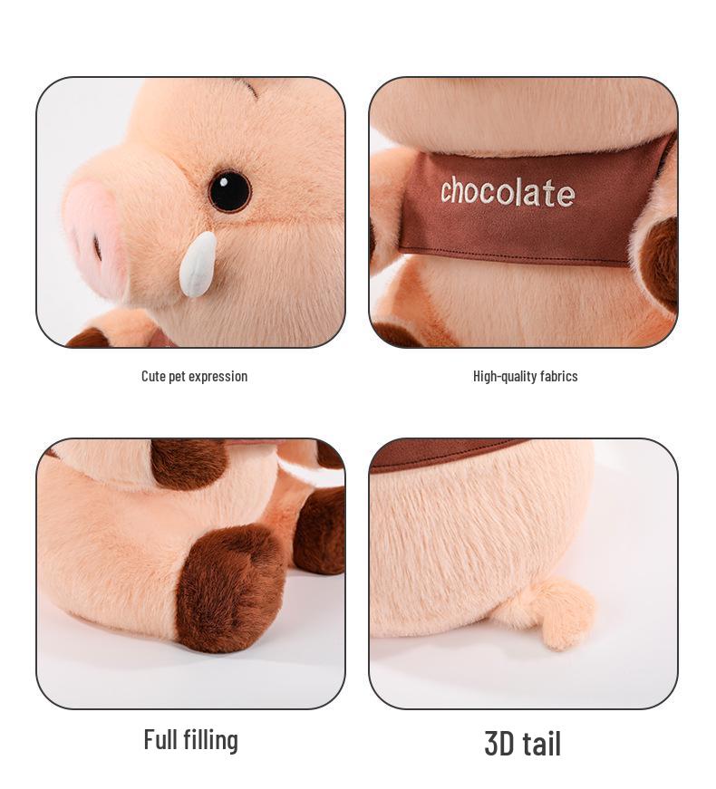 Adorable Wild Boar Plush Toy Pillow Gift for Kids and Girls