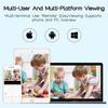 Smart WiFi Indoor Surveillance Camera with Three-Head Light Socket and Mobile Remote Control