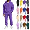 Set Casual con Felpa e Pantaloni Tuta da Uomo, 2 Pezzi Giacca Pullover con Pantaloni Jogger Affusolati per Sport o