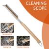21 Inch Pizza Oven Brush with Long Handle Stainless Steel Cleaning Brush Kitchen Pizza Stone Brush and Scraper Oven Accessories