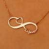 Fashion Customized Name Stainless Steel 18K Gold Plated/Rose Gold Plated Link Pendant Necklace Personalized Infinity Symbol Gift