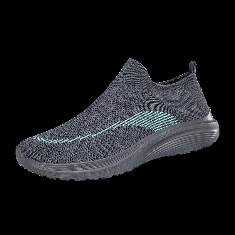 Men's Shoes Spring and Autumn Youth Sports Casual Fly-woven Lightweight Soft-soled Shock-absorbing Socks Large-size Couple Casual Running Shoes