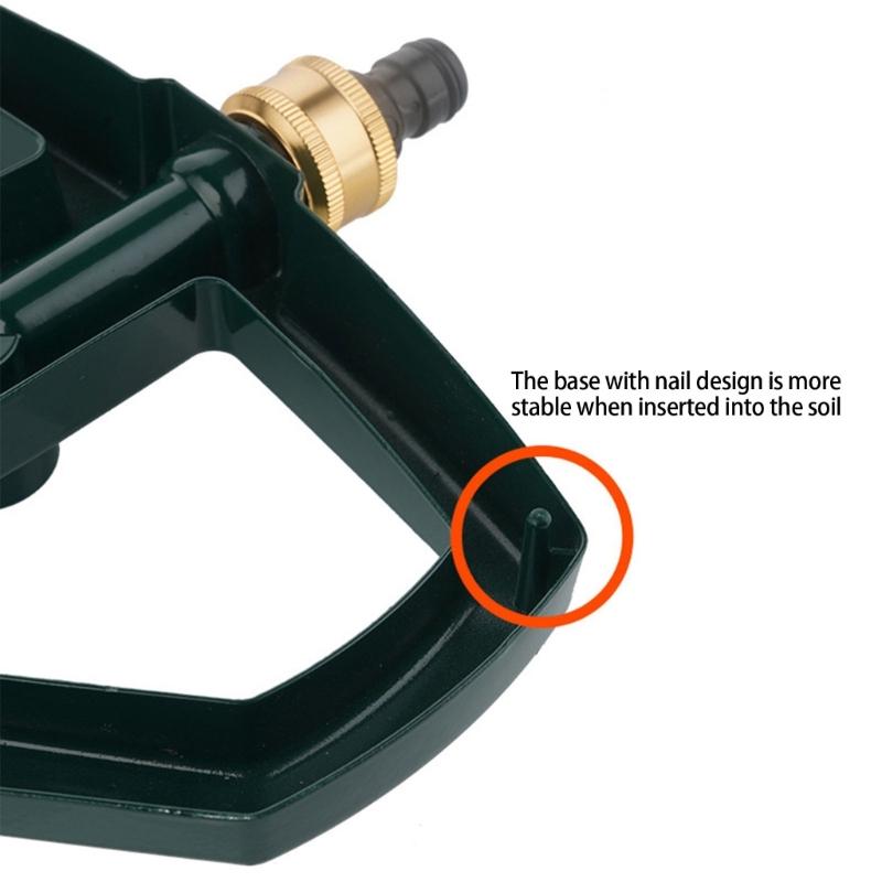 Automatischer Rotationsregner Hochleistungs-Metallregner für vollständige 360°-Wasserverteilung in Gärten und Rasenflächen