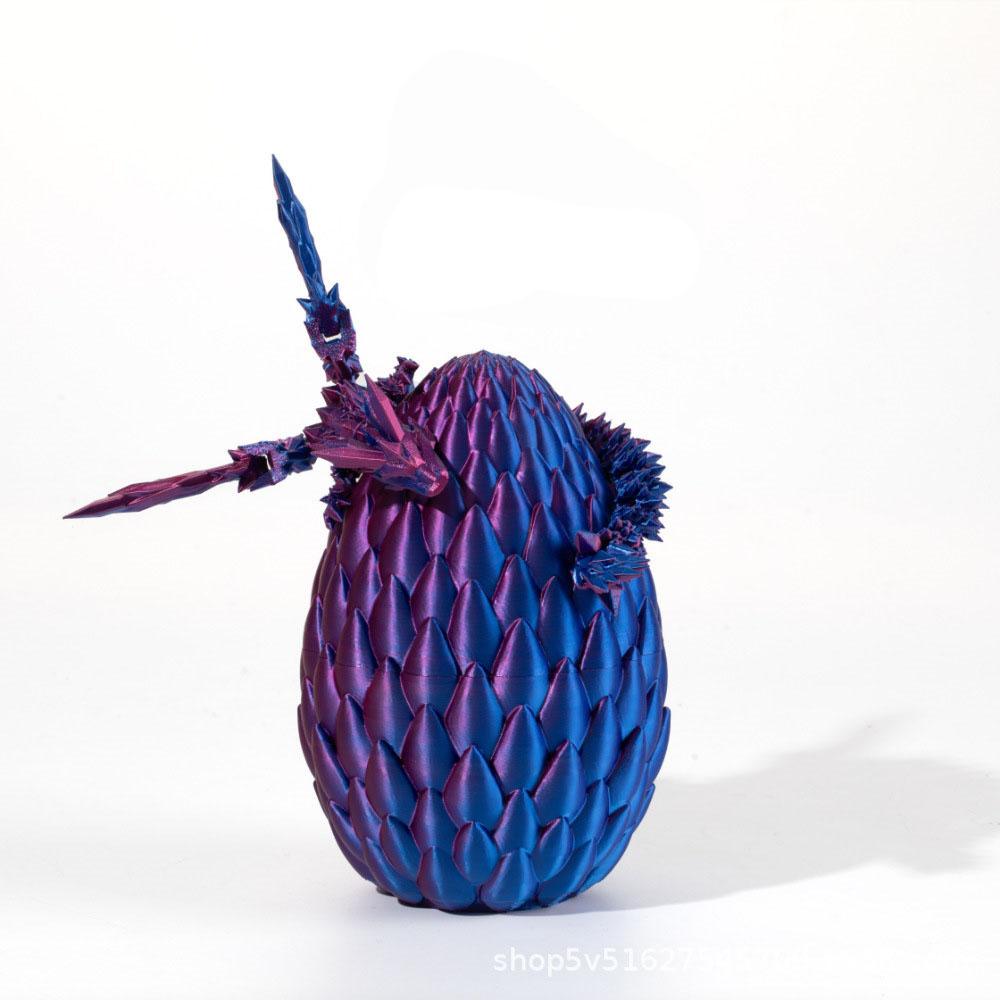 1set 3D Printed Dragon Egg Set Home Decoration Children's Toys Fish Tank Decoration Decorative Crafts for Home