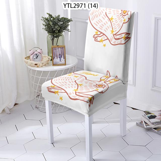 

Чехлы для стульев в зверином стиле Чехол для обеденного стула с рисунком кошки Эластичные чехлы для стульев Чехол Stretch Home Removable Chair 1PCS