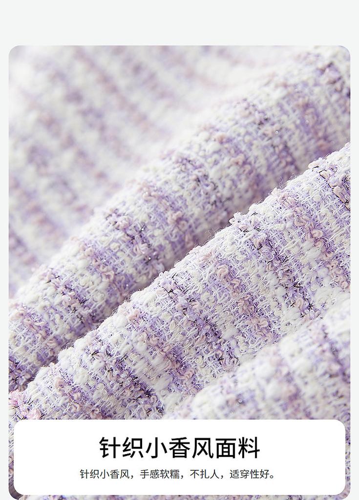 [Lace Collar Butterfly Button] Girls' 24 Autumn Mid Autumn Big Children's Autumn Clothing Children's Knitted Small Fragrant Wind Coat