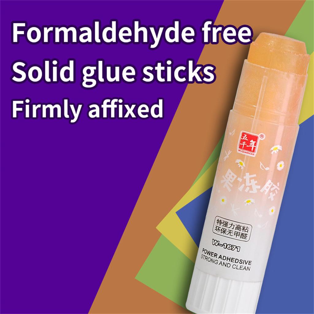 9g Wqn Jelly Color Solid Glue Stick School Office Supply Acr Adhesive Child Student Bonding Paper Crafts Tool Stationery Gift