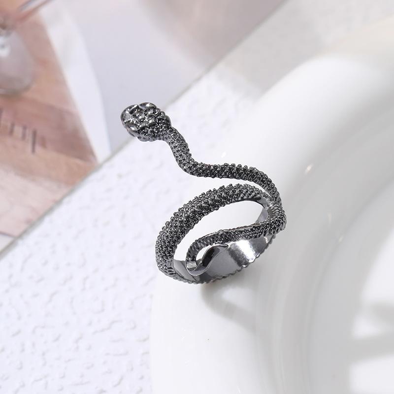 

Новое модное кольцо-змея с преувеличенным дизайном, ретро панк хип-хоп кольцо-змея по знаку зодиака