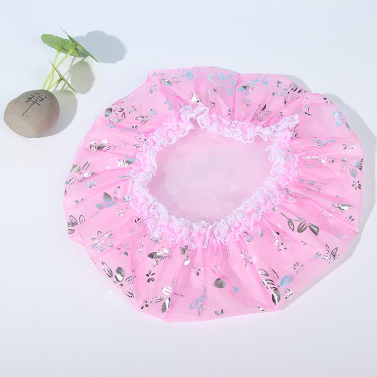 Waterproof Bathroom Shower Cap Thicken Elastic Bath Hat Hair Cap for Women Beauty Hair Salon Dot Products Bathroom Accessories