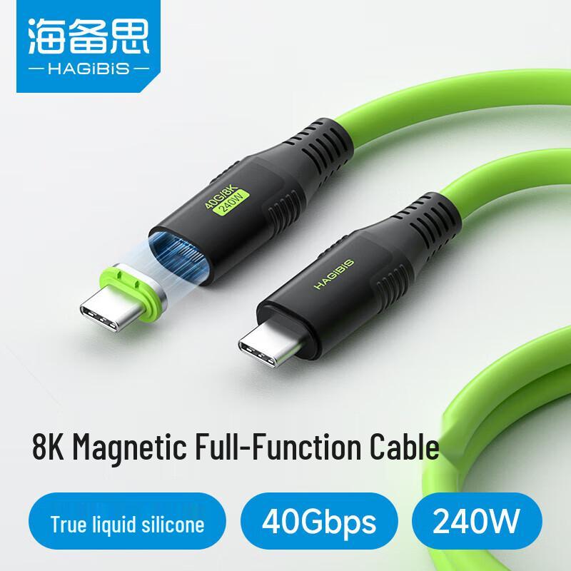 Hagibis USB4 Thunderbolt 4 Type-C Полнофункциональный кабель для передачи данных и видео