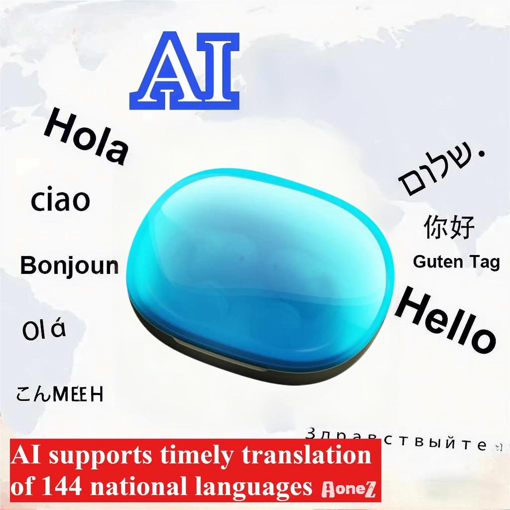 Professional Luminous Quicksand Pro AI Translator ANC Headphones Bluetooth 5 4 Fast Charge 11mm Driver Travel Business Gift Idea