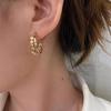 2023 Niche C-Shaped Stud Earrings: Unique Bean Design with 925 Silver Needles