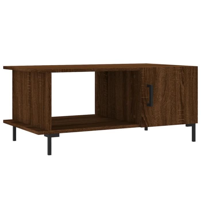 VidaXL Table basse chêne marron 90x50x40 cm bois d'ingénierie 829499