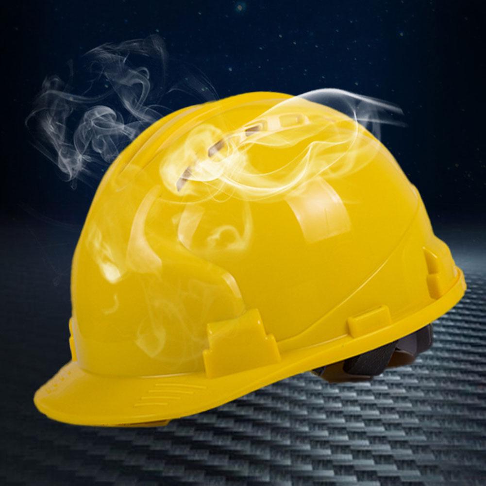 Construction Safety Helmet Hard Hat, ABS Thicken Anti-Rolling Design,Adjustable Solid Color,Solves Head Protection Insufficiency